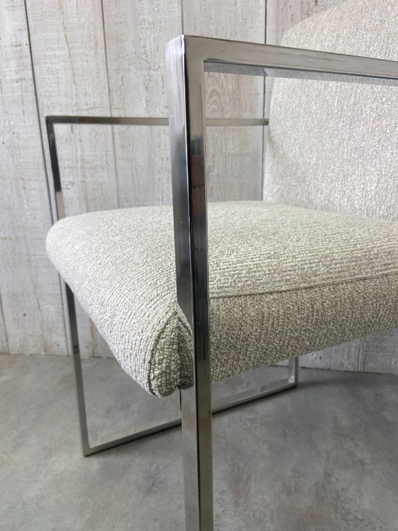 Image 1 of Coppia di poltrone anni '70 in acciaio inox