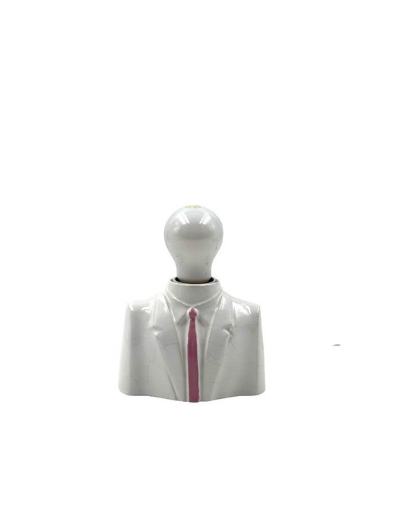 Image 1 of Postmoderne keramische tafellamp in de vorm van een buste, Italië, jaren 80