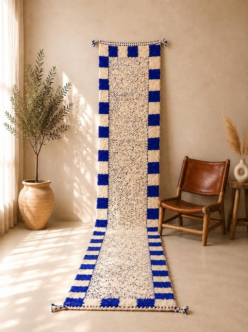 Tapis De Couloir Artisanal En Laine 300cmx75cm – vloerkleden en tapijten, Wool