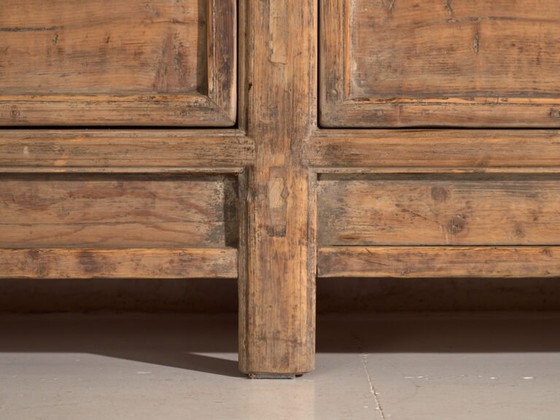 Credenza antica a tre ante in legno di pino – Cina, circa 1900 – Credenze con vetrina, Iron (photo 37 of 40)