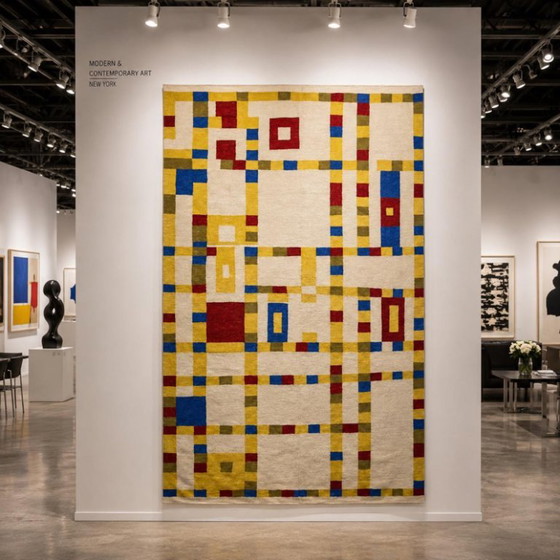 Tapiz de lana tejido a mano Piet Mondrian Broadway Boogie Woogie (Edición limitada 2/8) – Alfombras, Wool (photo 9 of 11)