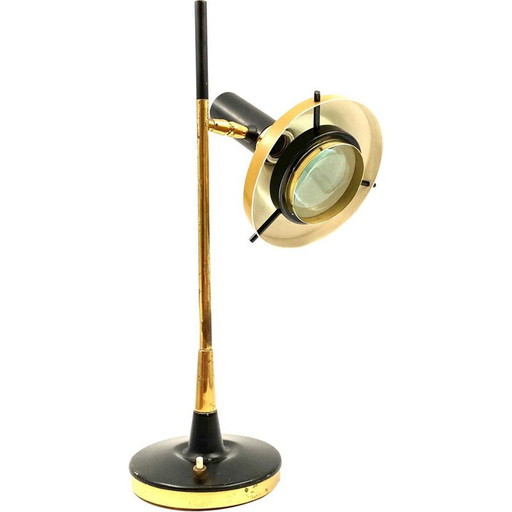 Lámpara de mesa vintage Oscar Torlasco modelo 533, Lumi, Italia, 1950