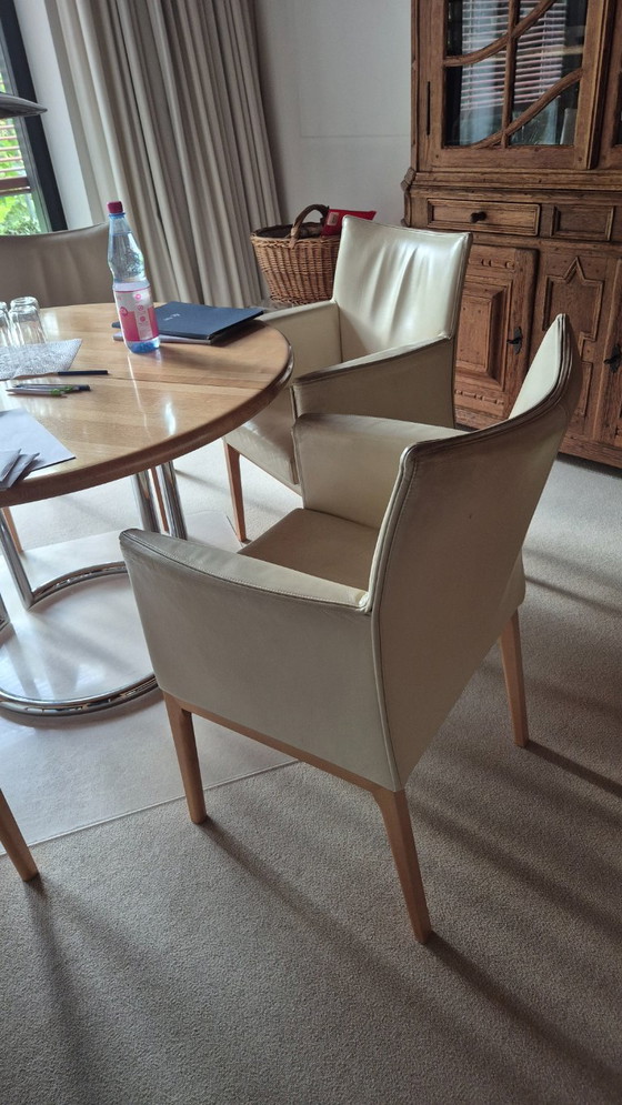 Wittmann "Sedan" Leather Armchair – Dining chairs, Wood (photo 5 of 6)
