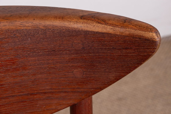 Image 1 of 6 sedie danesi in teak e alghe, modello 316 di Peter Hvidt e Orla Molgaard-Nielsen per Soborg Mobelfabrik.