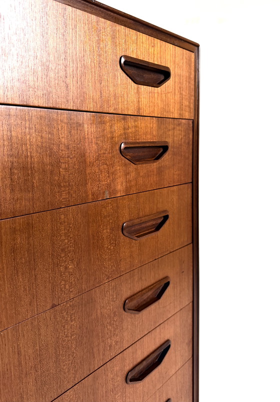 Image 1 of Cassettiera vintage XL in teak, Olholm Møbelfabrik '60