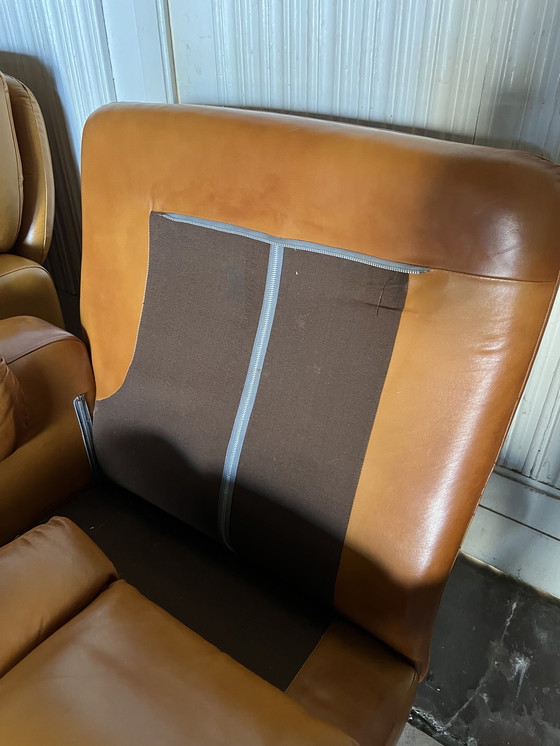 Image 1 of Paltrona Italia design in pelle anni '70