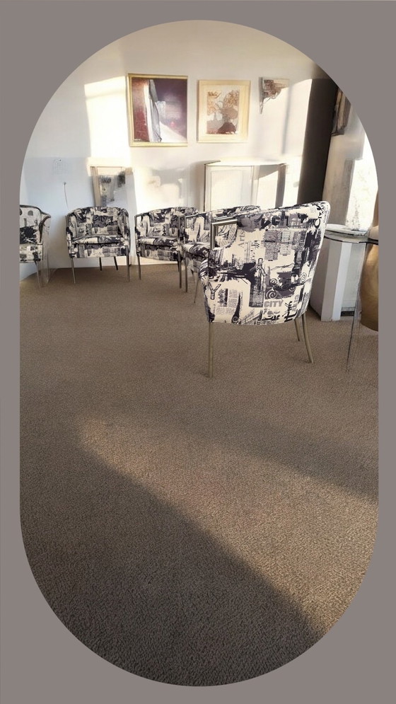 Image 1 of 4x Rolf Benz luxe eetkamer stoelen. Afdrukken New York