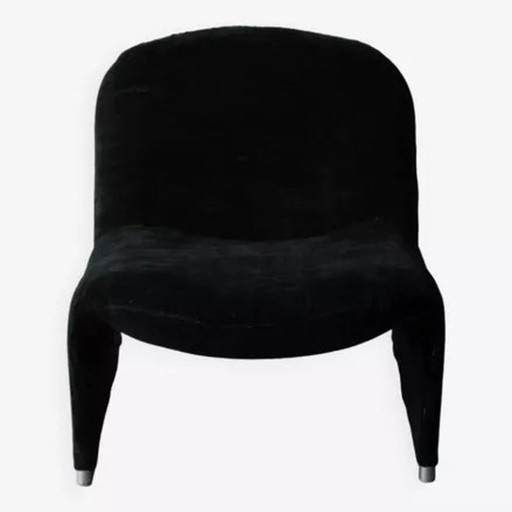 Fauteuil Alky par Giacarlo Piretti pour Castelli – Anonima Castelli, Velvet