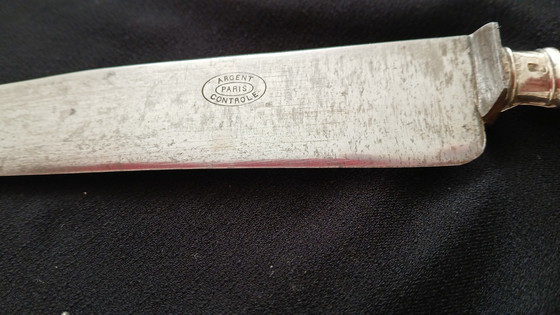 Image 1 of Cubiertos de plata para servir de estilo Art Nouveau