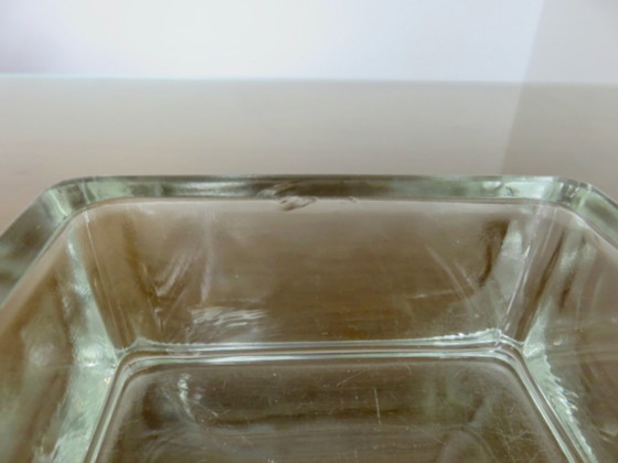 Bloque de vidrio, cenicero, bandeja para objetos pequeños, firmado LUMAX, años 40-50. – Objetos decorativos (photo 7 of 8)