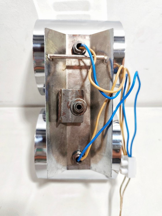 Image 1 of Metalen wandlamp. Spanje, jaren 1970.