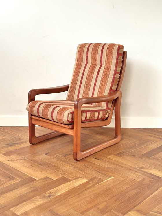 Poltrona vintage di design danese EMC in legno di teak, anni '50/'60/'70 – Poltrone, Wood, Textile (photo 7 of 15)