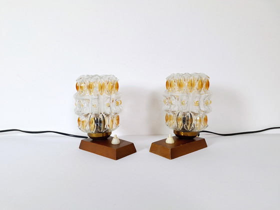 Image 1 of Paire de lampes de table vintage, lampes de chevet lampes de bureau 70's