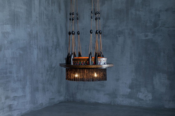 Image 1 of Amsterdam School Expressionist Chandelier, Netherlands, 1920s