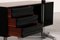 T96 directiehoekbureau in zwart gelakt hout, ontworpen door Osvaldo Borsani voor Tecno, jaren 1950. (photo 13 of 17)