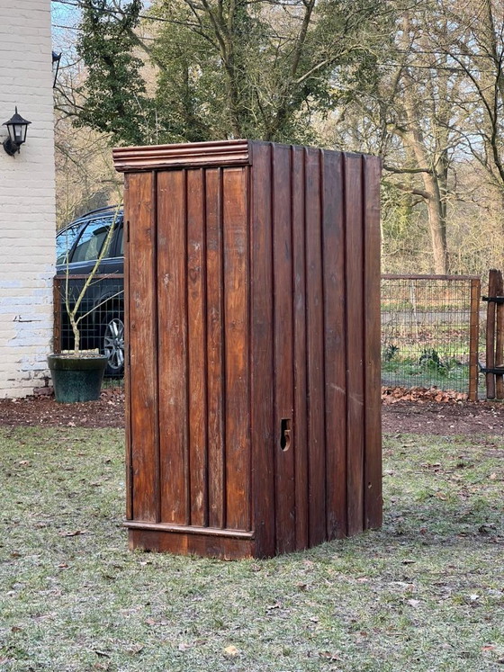 Image 1 of Auténtico armario de madera indio de 150 x 95 x 57 cm, de madera de teca.