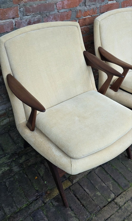Deux Fauteuils design vintage. Karl Edvard Korseth. LK Hjelle, Bois, Autre, Jaune (photo 3 sur 15)