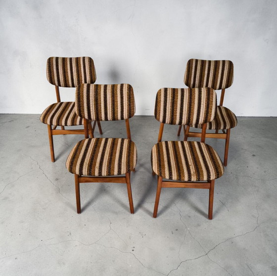 Image 1 of 4er Set Mid Century Esszimmerstühle Stuhl Danish Design 1960er Jahr