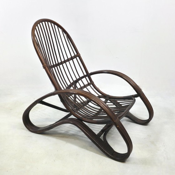 Image 1 of Rattan lounge set 1960s Tito Agnoli Italian design