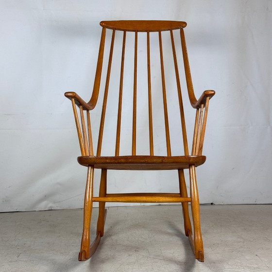 Image 1 of Rocking Chair "Grandessa" by Lena Larsson for Nesto, Sweden, 1960s