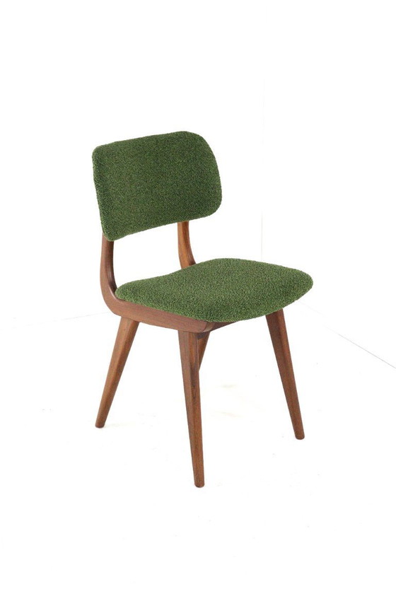 Image 1 of Set di 4 sedie da pranzo imbottite vintage