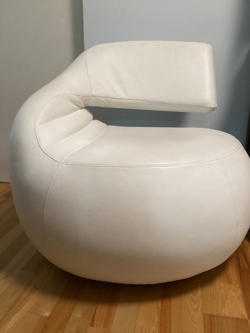 Fauteuil en cuir Leolux Gisa