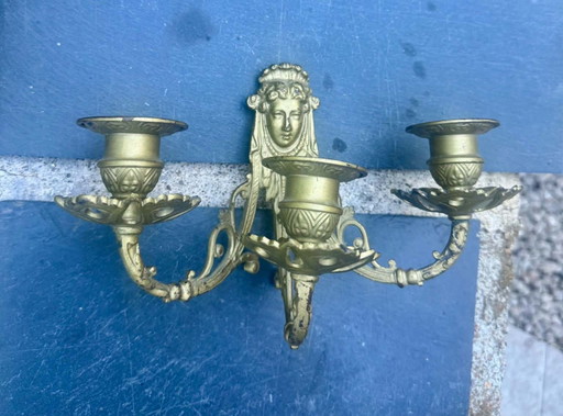 Caryatid Wall light, 3 arms, 19th century
