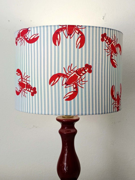 Vintage Lobster Ceramic Lamp with Shade – Table lamps (photo 4 of 9)