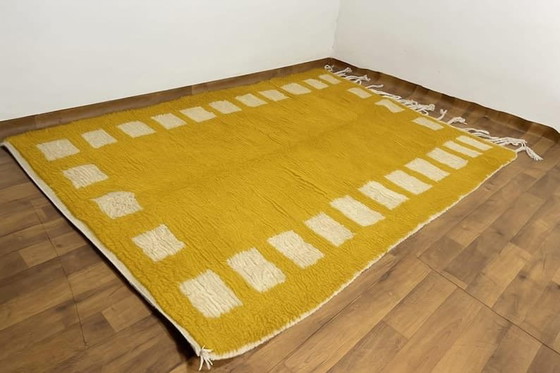 Image 1 of Alfombra de lana pura hecha a mano, artesanía tradicional, tamaño 150/250 cm.