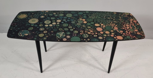 Mesa vintage de fresno, años 60