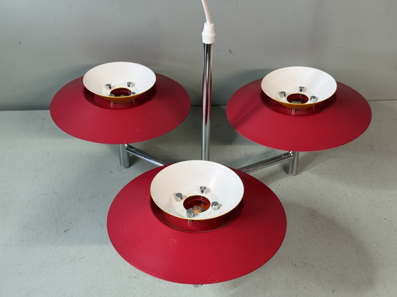 Kleurrijke Deense Design Hanglamp - Vintage Scandinavisch – Hanglampen, Metal (photo 14 of 15)