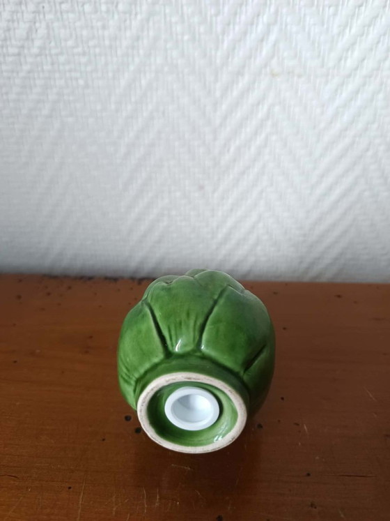 Image 1 of 4x salerons en barbotine fruits et légumes  vintage