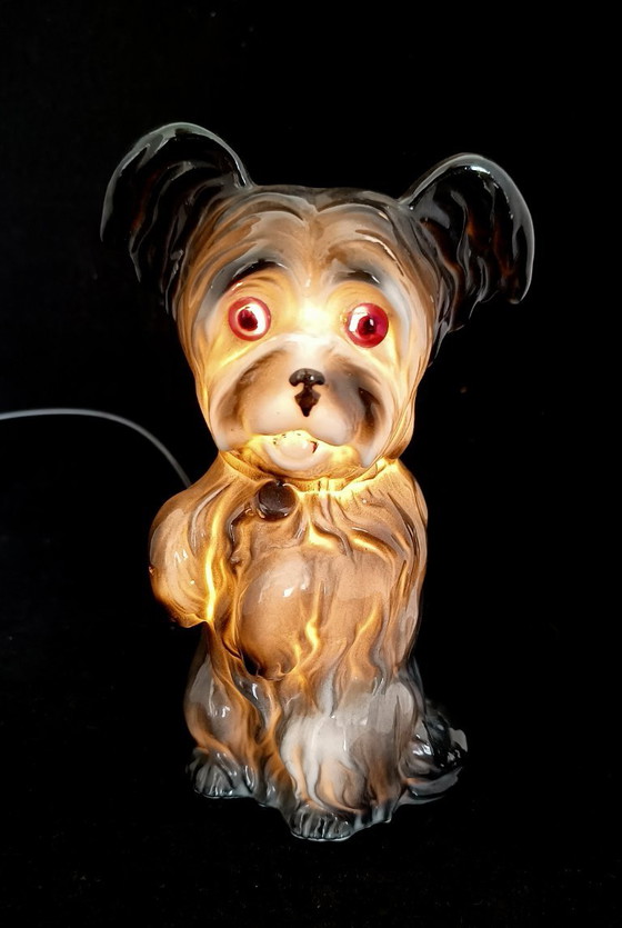1950s Porcelain Dog Lamp – Table lamps, Plastic (photo 7 of 9)