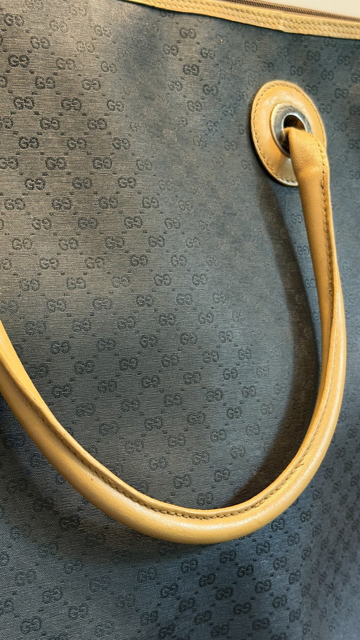 Borsa Gucci 48 / Borsa grande – tote tassen, Leather, Canvas (photo 2 of 10)