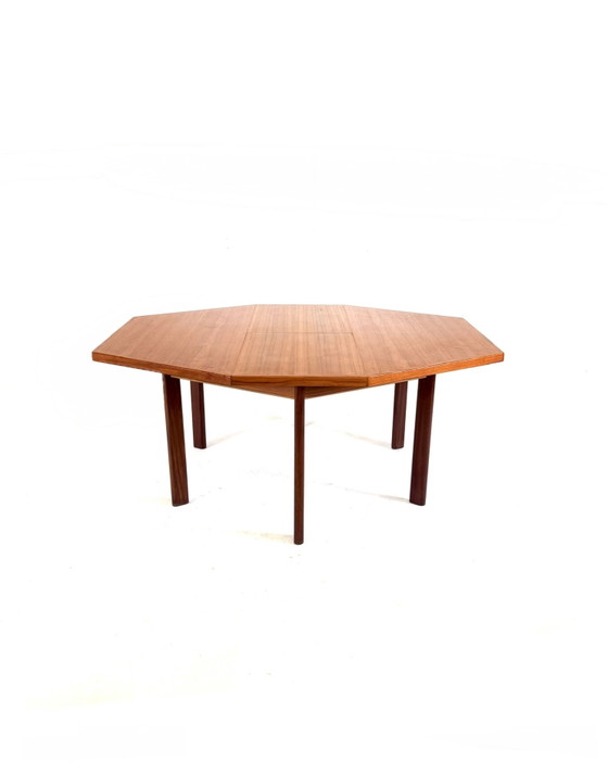 Image 1 of Table de salle à manger extensible vintage en teck danois des années 60