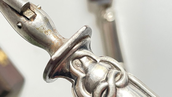 Image 1 of COUVERTS à Viande Argent et Métal argenté PARIS France