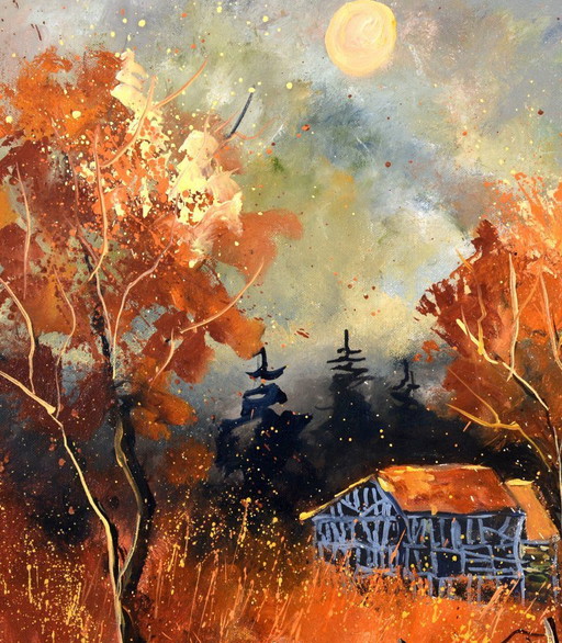 A village in autumn