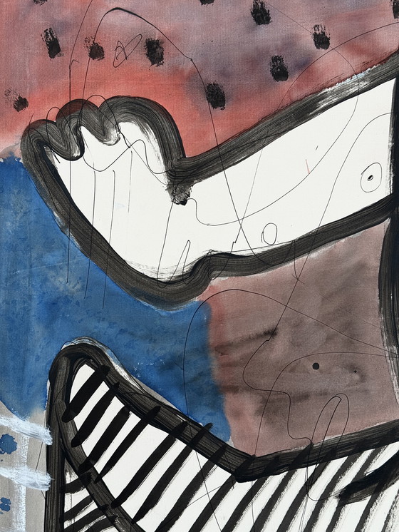 Image 1 of Nude in Chromatic Construction c.2000 - High-quality painting