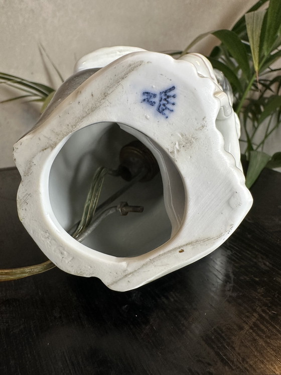 Image 1 of Art Deco monkey (lamp) in Capodimonte porcelain