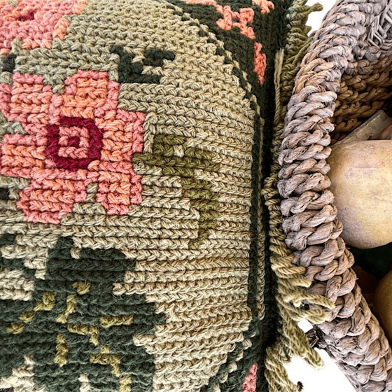 Antica Fodera per Cuscino Tradizionale Portoghese Arraiolos in Legno – Cuscini, Wool (photo 9 of 10)