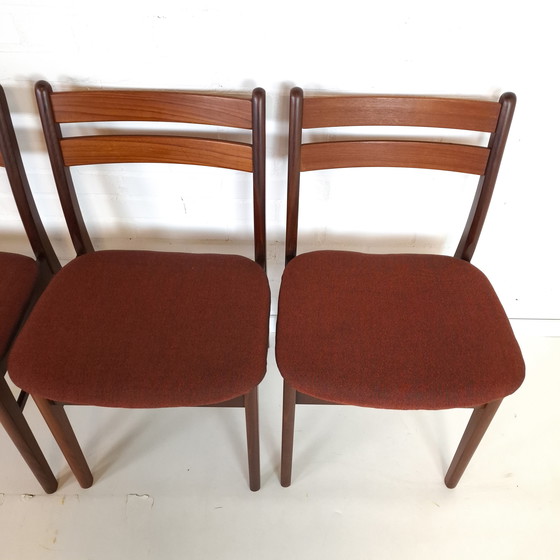 Image 1 of Lot de 6 chaises de salle à manger vintage, design danois des années 1970