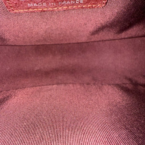 Image 1 of Chanel Boy Medium - 25CM Quilted Limited Edition Paris-Dallas Metal Edge Grained Calfskin Burgundy Silver Hardware Series 19