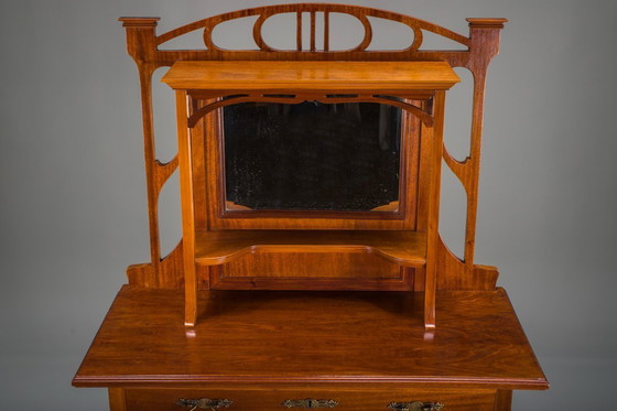 Image 1 of Mobiletto Art Nouveau con specchio, 1890