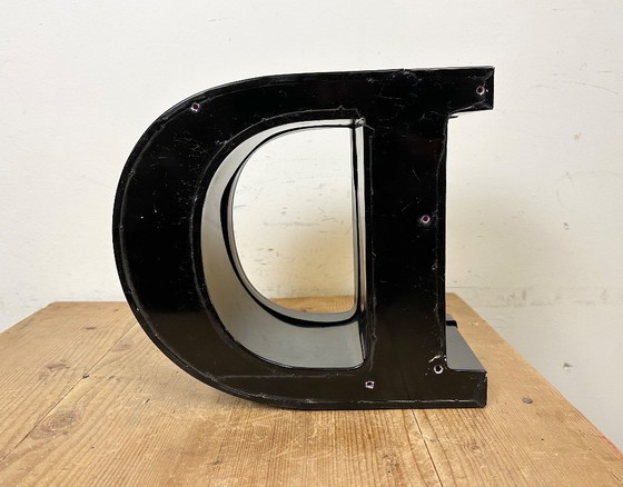 Image 1 of Vintage Illuminated Letter D, 1980s