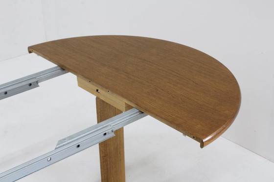 Image 1 of Table de salle à manger ronde extensible vintage danoise des années 1960