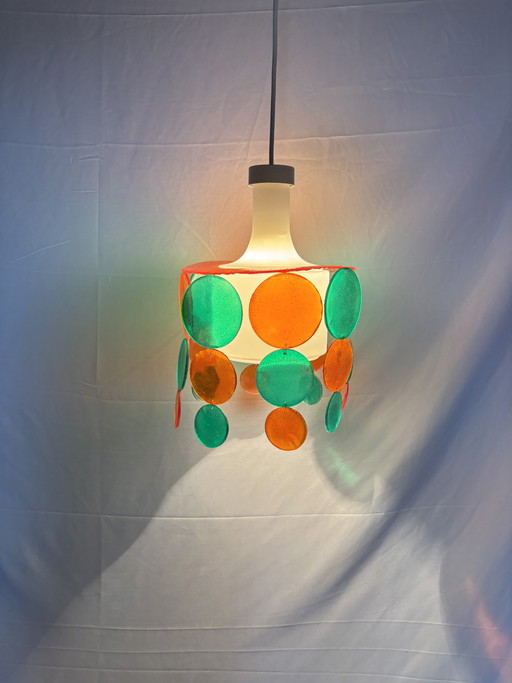 Vintage space age pendant lamp Vistosi style 60s/70s