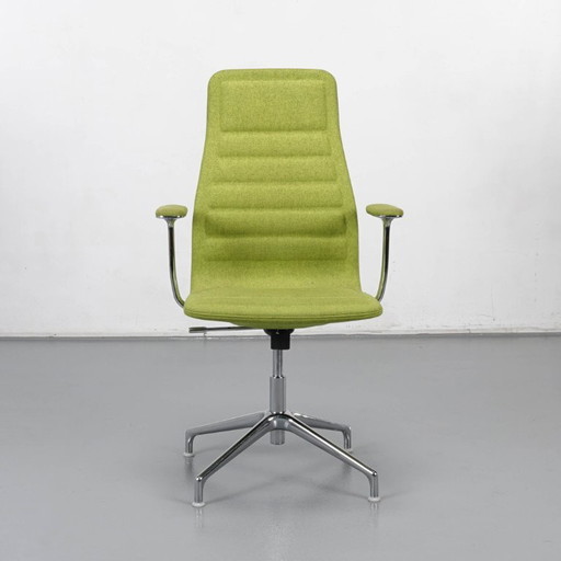 2x Cappellini Lotus High, Designer Jasper Morrison – bureaustoelen, Metal, Textile (photo 2 of 8)