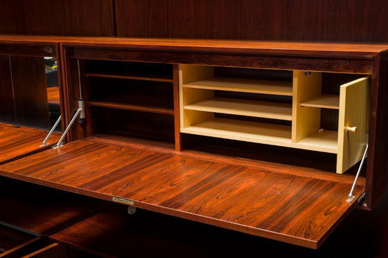 Image 1 of  Mensole da parete modulari in palissandro tedesco di IDEE Mobel, anni '60, set di 25 pezzi