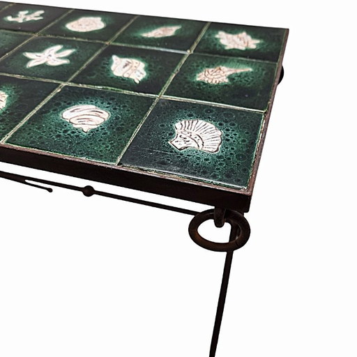 Einzigartiger Beistelltisch von Paul Pouchol und Jacques Adnet