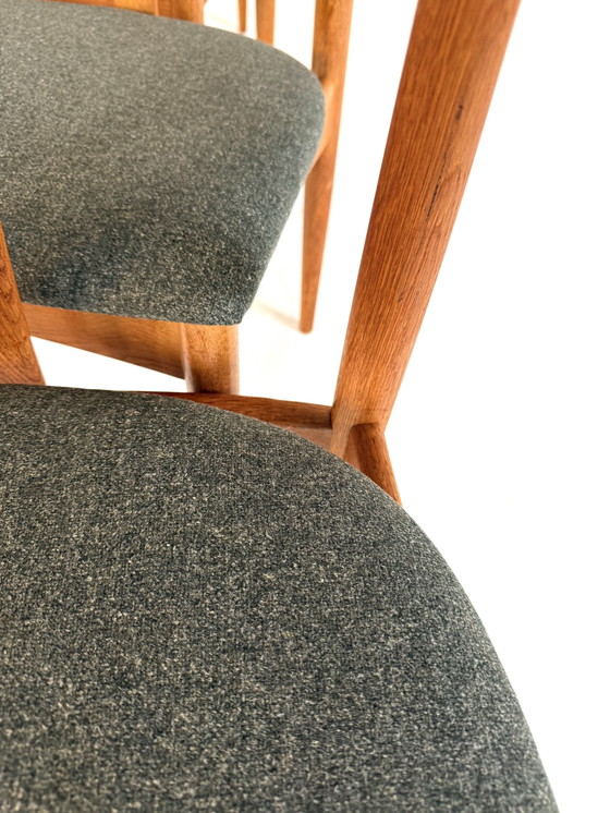 Image 1 of 4x sedia da pranzo restaurata 'Juliane', Johannes Andersen, Uldum Møbelfabrik '60